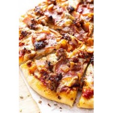 Large meat lovers pizza
