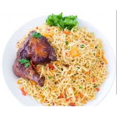 Indomie and chicken 