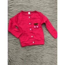 Pink light soft turkey cardigans for babies and very young children 