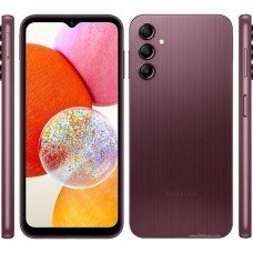 Samsung phone galaxy a14 - 6.6" (4gb ram, 128gb rom) android 13 (50/5/2)mp + 13mp selfie - 4g - dual sim - 5000mah - dark red
