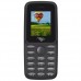 Itel phone 2163 wireless fm, bright torchlight dual sim phone - black