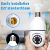 Wireless light bulb 1080p hd e27 wifi ip ptz surveillance camera
