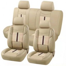 Seater cream color leather car seat cover for saloon cars and suvs