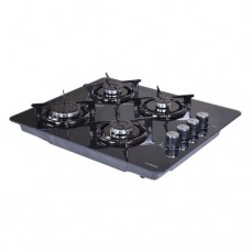 Luxell table top and/or built in, black, glass, gas cooker