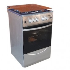 Maxi gas cooker 50*50 4b igl inox silver colour f5c40g2