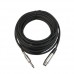 1.8m xlr 3-pin female to 1/4 inch (6.35mm) mono shielded microphone mic cable