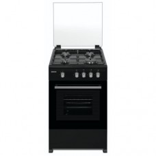 Bruhm 4 burner gas cooker +oven - black bgc 5540sb