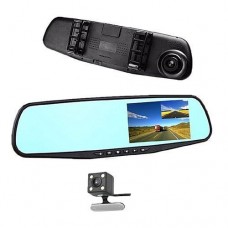 Rear-view mirror in car camera dvr dual dash cam