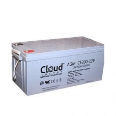 Cloud energy deep cycle lead acid agm inverter battery 12v 200ah