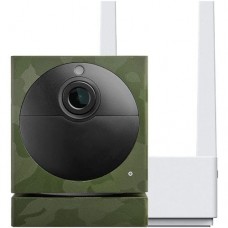 Wyze cam outdoor starter bundle (includes base station and 1 camera), 1080p- green skin