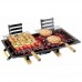 All steel hibachi tabletop charcoal grill