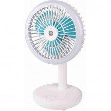 Dp rechargeable portable table fan with led light 4000mah