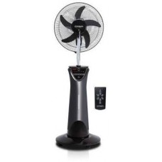 Qasa 16 inches mist rechargeable standing fan, black with remote control