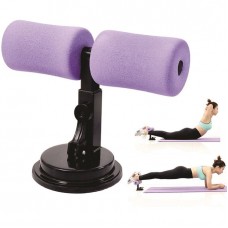 Adjustable sit up bar with self suction for exercise