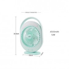 Kamisafe multi-functional led light rechargeable table fan