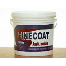Finecoat acrylic emulsion paint-4 litres - brillant white
