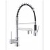 Pull-down spray kitchen faucet (stainless steel/matte black