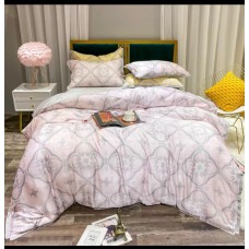 Cotton bed sheet - pink