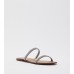 Aldo 23crelallan round toe flat sandals-grey