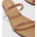 Aldo 23crelallan round toe flat sandals-beige