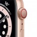 Apple watch series 6 gps + cellular mg2d3ae/a 44mm gold aluminium case with sport band pink sand