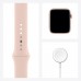 Apple watch series 6 gps + cellular mg2d3ae/a 44mm gold aluminium case with sport band pink sand