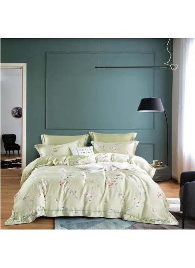 Cotton bed sheet - green