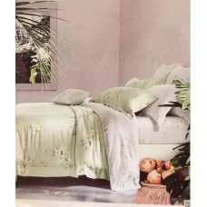 Cotton bed sheet - green