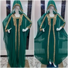 Two set abaya with back cover and belt
