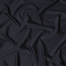 Navy blue plain blended wool suiting fabric
