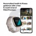 Fitbit smart watch sense 512glwt lunar white/soft gold stainless steel