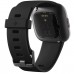 Fitbit versa 2 health and fitness smartwatch black/carbon aluminum