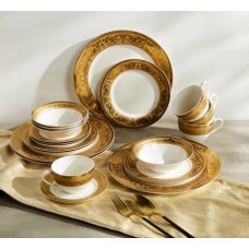 Harmah 20-piece porcelain dinner set plate