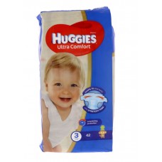 Huggies diaper ultra comfort size 3, 4-9kg 42 count