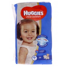 Huggies diaper ultra comfort size 4+, 10-16kg 38 count