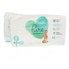 Pampers pure protection diapers size 2 4-8kg dual pack 78pcs