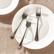 Retro stainless steel dinner fork - set of 3