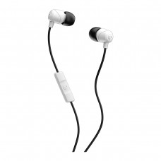 Skullcandy s2duyk-441 jib in-ear noise-isolating earbuds with microphone and remote for hands-free calls - white/black