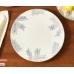 Topical grey 12-piece ceramic dinner set - serves 4