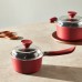 Zwilling 7-piece aluminium cookware set with marble coating