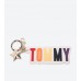 Tommy hilfiger lobster closure ring trendy key fob key chain - multi