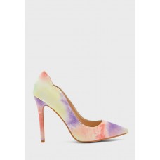 Ginger pastel tie dye pointed stiletto heel shoe pump