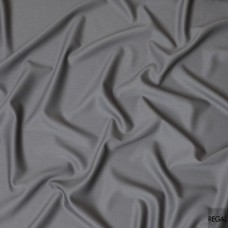 Steel grey plain super 130's english wool and cashmere suiting fabric
