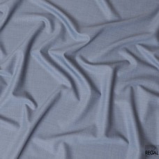 Blizzard blue plain italian blended wool suiting fabric