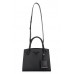 Orignal woman bags top handle prada  monochrome leather handbag
