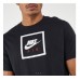 Nike men's sportswear air 2 t-shirt3 colour: black (black/white)