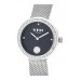 Versus lea watch for women with stainless steel band, water resistant, v wvspen0, silver-black