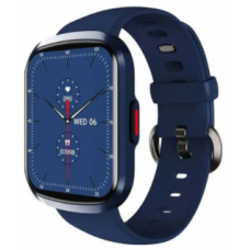Hw13 smart watch with heart rate monitor and 3d dynamic split screen blue
