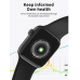 T55 smartwatch bluetooth calling heart rate monitor black