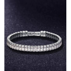 Tennis bracelet in silver